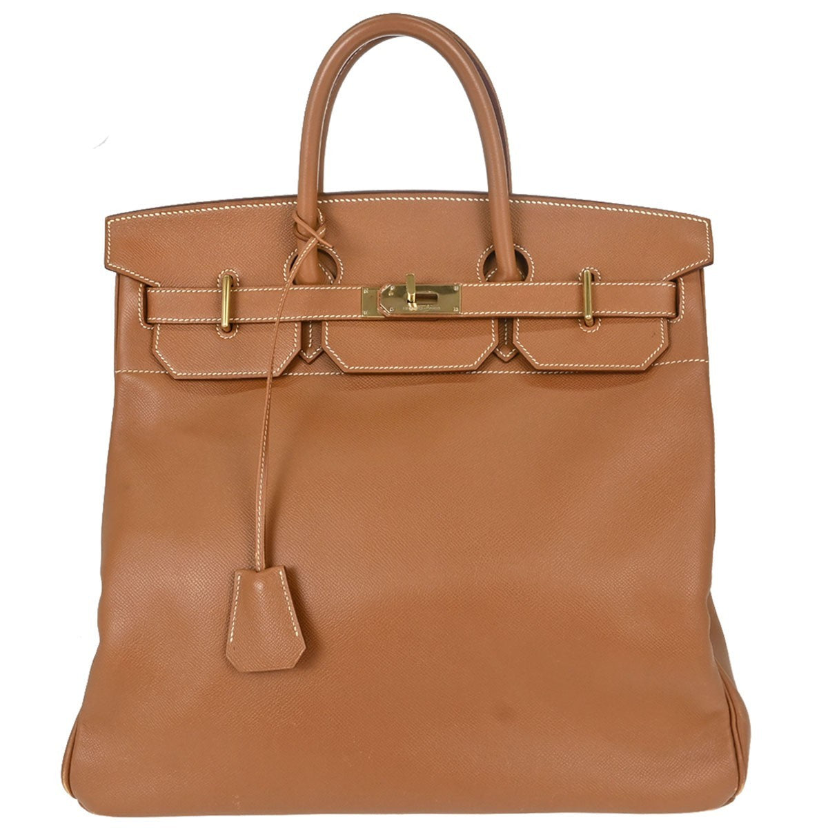 Hermès Hermes Gold Courchevel HAC Haut a Courroies 40 Vintage Handbag in Gold Courchevel Leather