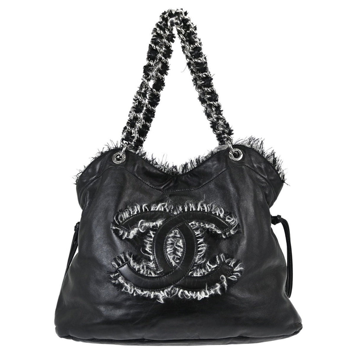 Chanel Bon Bon Tote Vintage in Black Leather