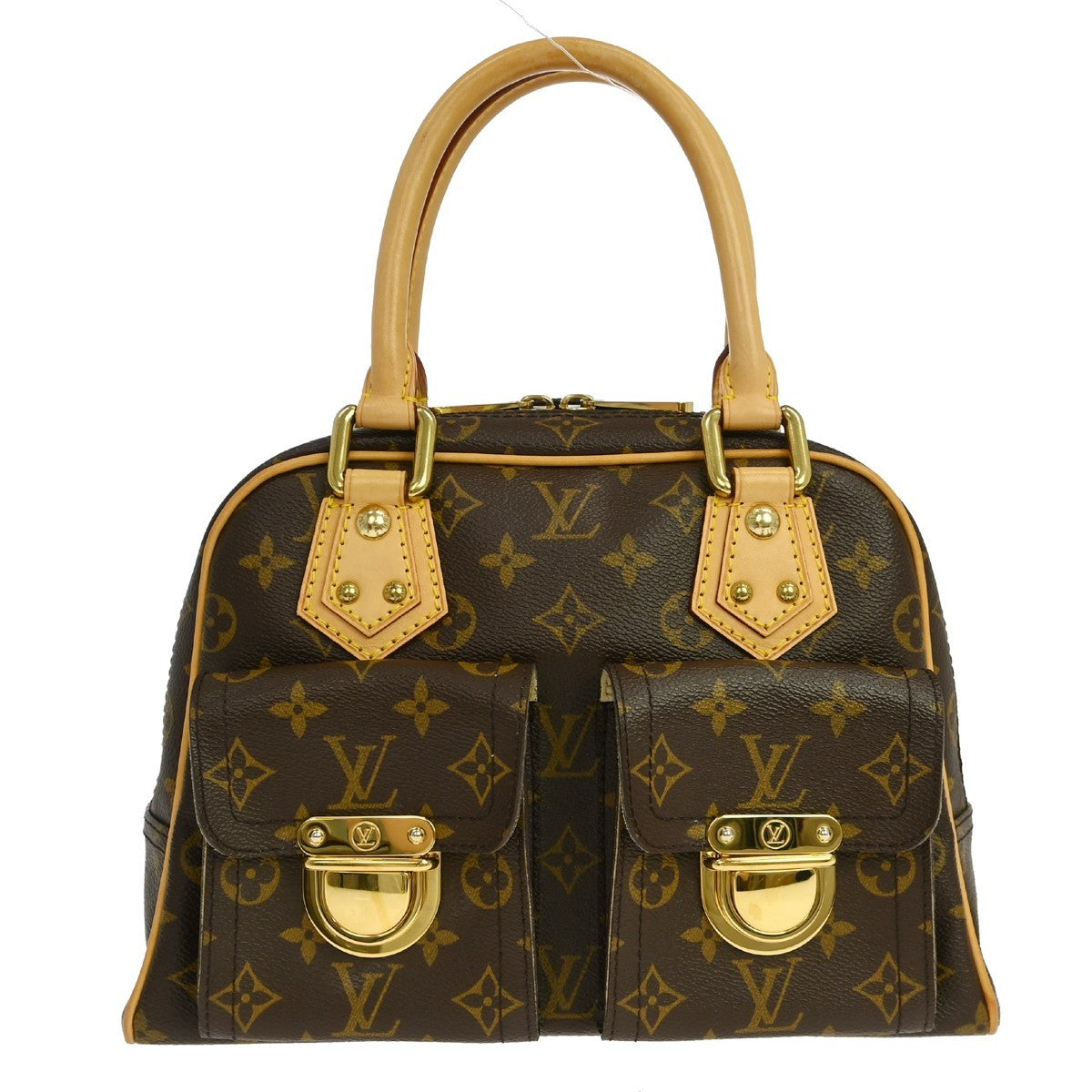 Louis Vuitton Manhattan PM Vintage Handbag in Brown Monogram Canvas
