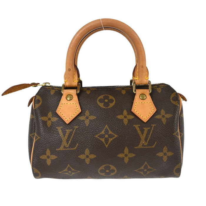 Louis Vuitton Mini Speedy Vintage Handbag in Brown Monogram Canvas
