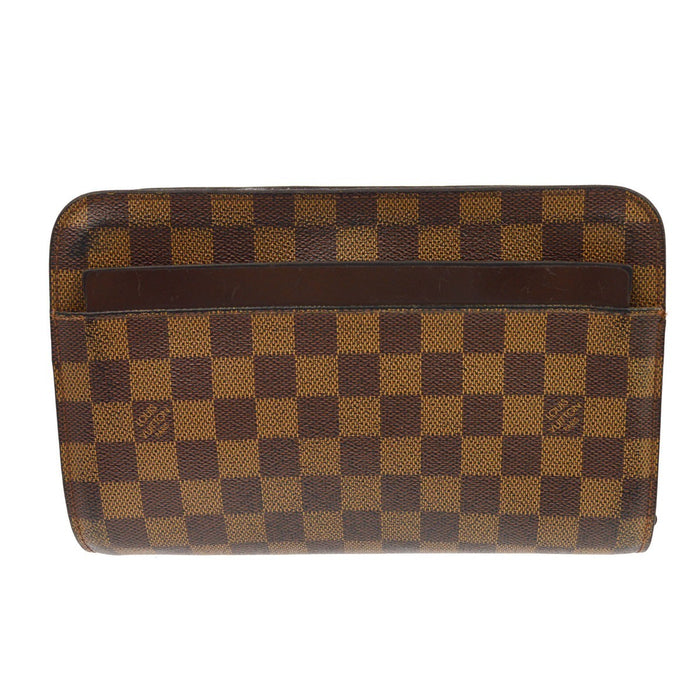 Louis Vuitton Saint Louis Vintage Clutch in Brown Damier Ebène Canvas