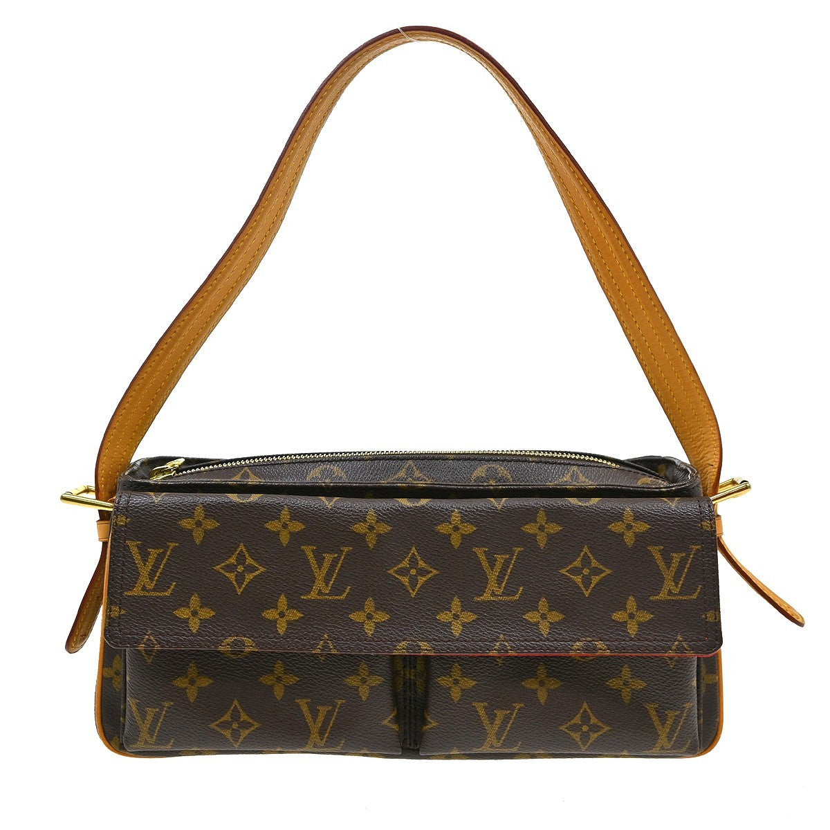 Louis Vuitton Viva Cité MM Vintage Shoulder Bag in Brown Monogram Canvas
