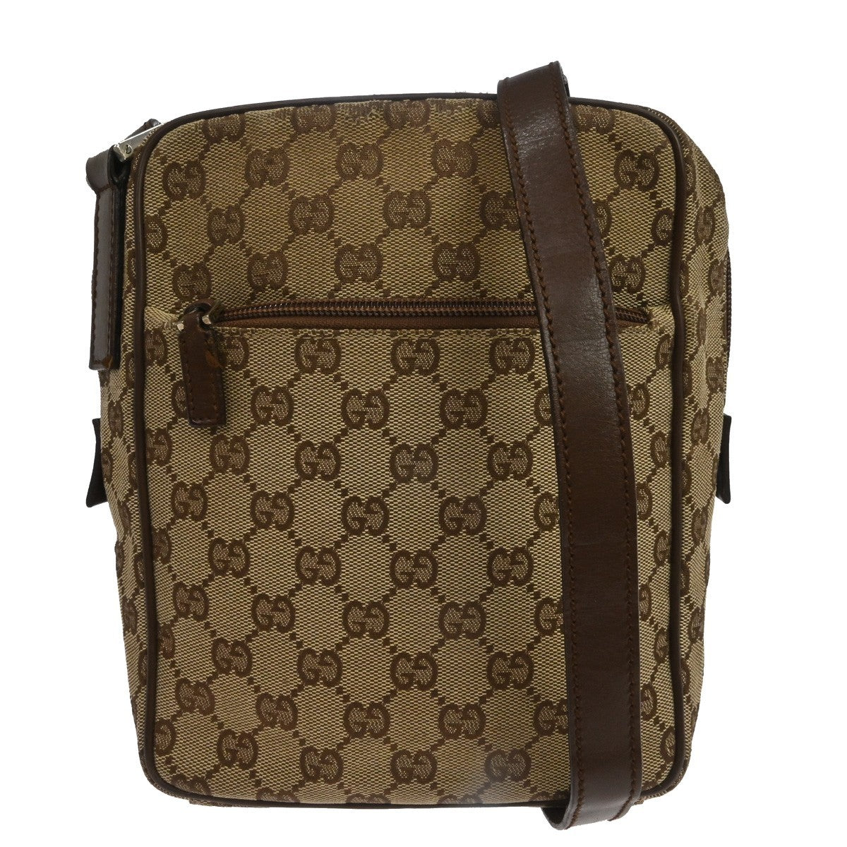 Gucci Beige Canvas GG Shoulder Bag