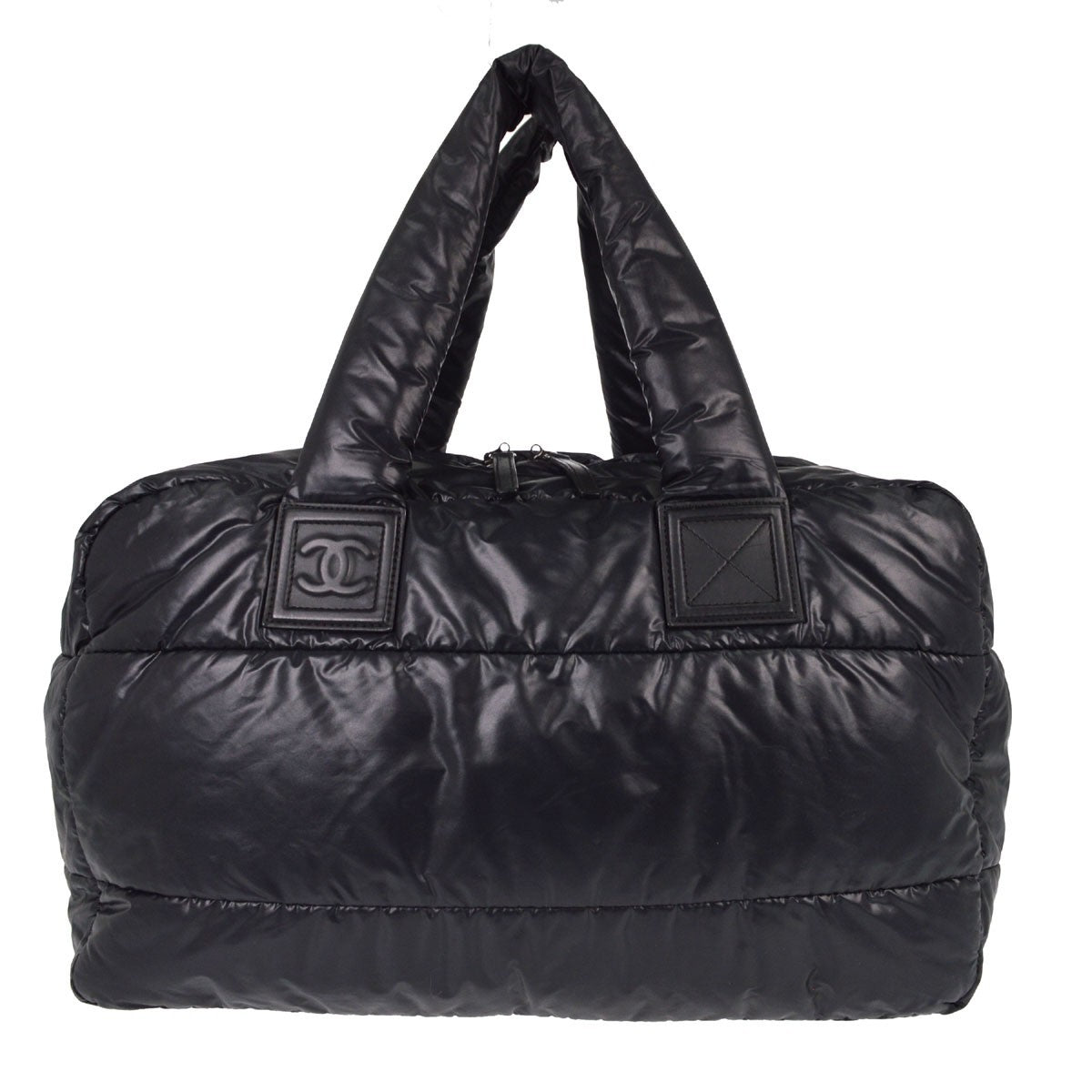 Chanel Black Nylon Coco Cocoon Hand Bag