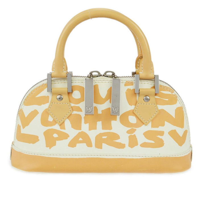 Louis Vuitton Beige Graffiti Alma PM Handbag