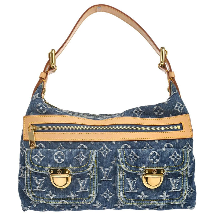 Louis Vuitton Blue Monogram Denim Baggy PM Shoulder Bag