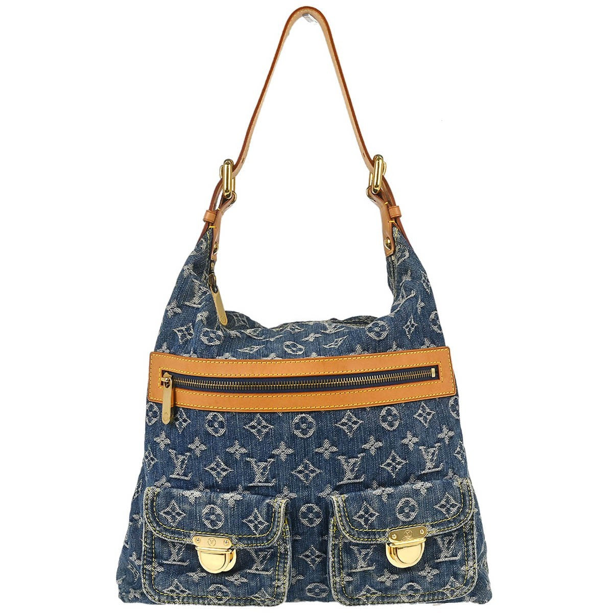 Louis Vuitton Monogram Denim Baggy GM 2way Shoulder Bag