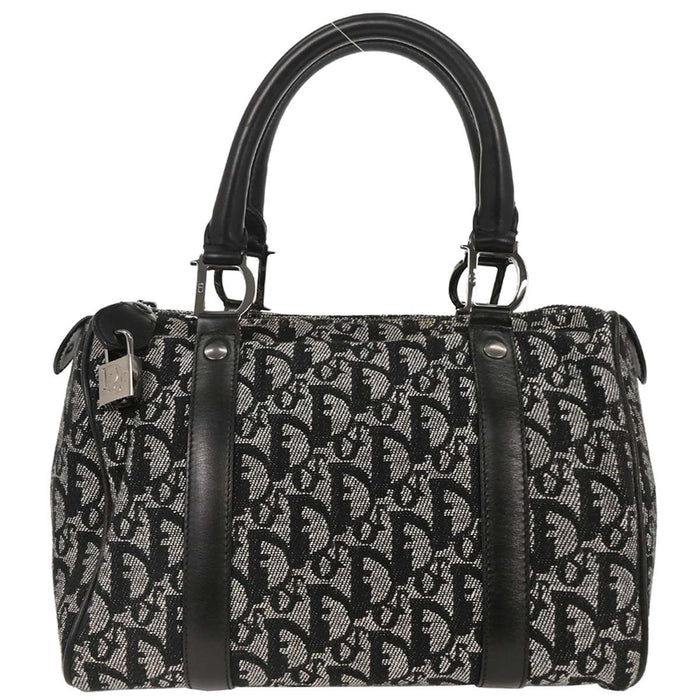 Christian Dior Black Trotter Duffle Handbag