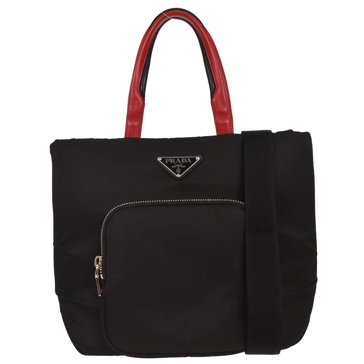 Prada Black Nylon 2way Handbag