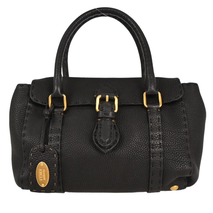 Fendi Black Selleria Mini Linda Handbag