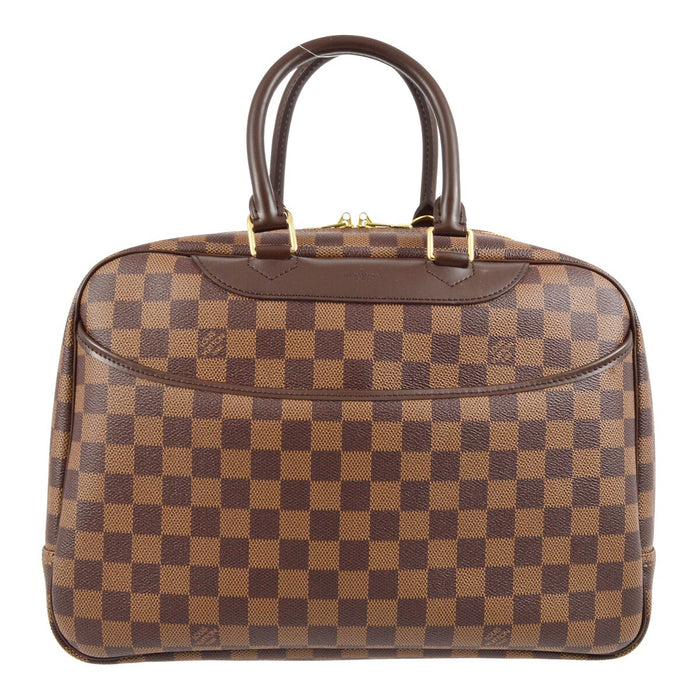 Louis Vuitton Damier Deauville Bowling Vanity Handbag