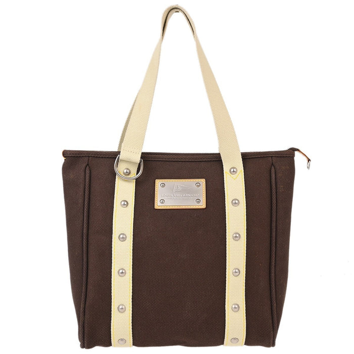 Louis Vuitton Brown Antigua Cabas MM Tote Bag