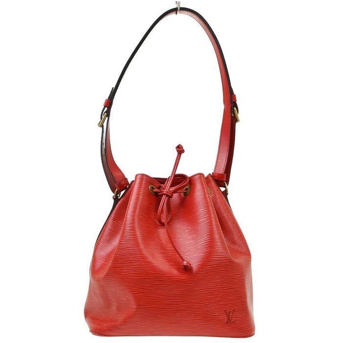 Louis Vuitton Red Epi Petite Noe Shoulder Bag