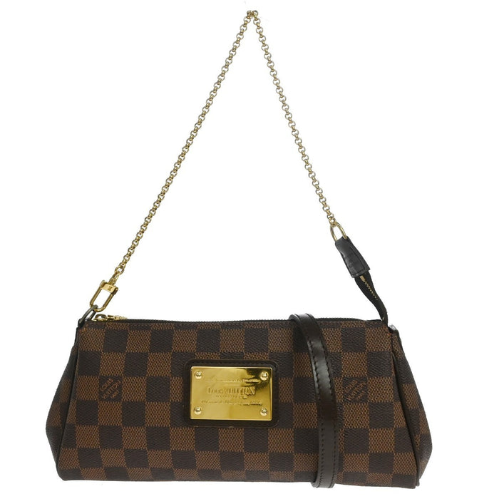 Louis Vuitton Damier Eva 2way Chain Handbag