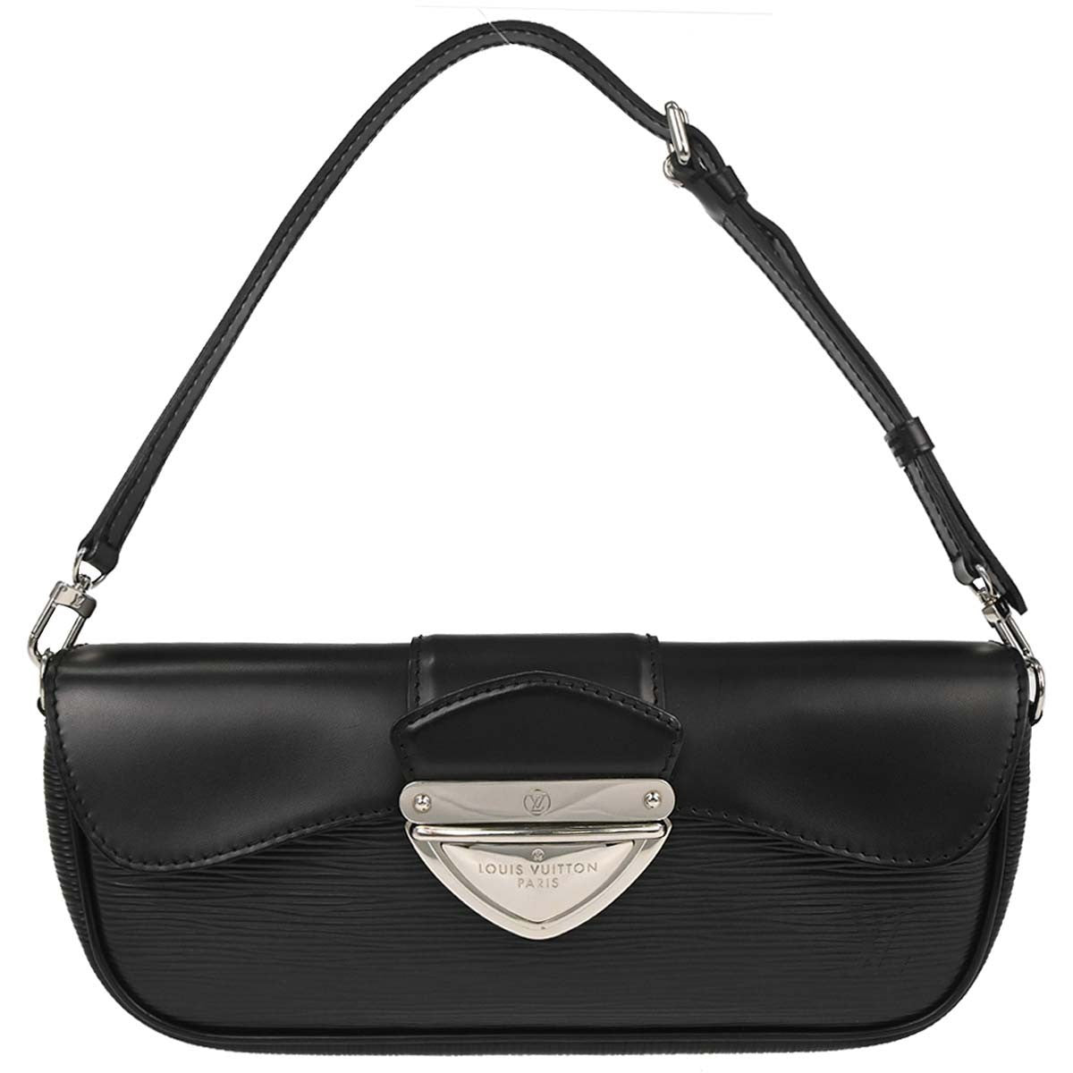 Louis Vuitton Black Epi Pochette Montaigne Handbag