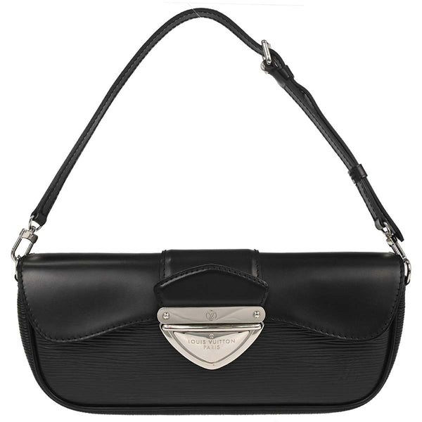 Louis Vuitton Black Epi Pochette Montaigne Handbag