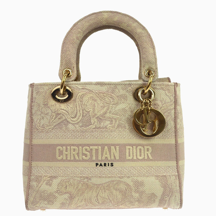 Christian Dior Lady Dior D-Lite Toile de Jouy Hand Bag