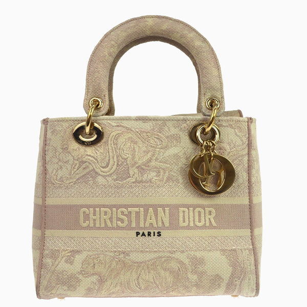 Christian Dior Lady Dior D-Lite Toile de Jouy Hand Bag