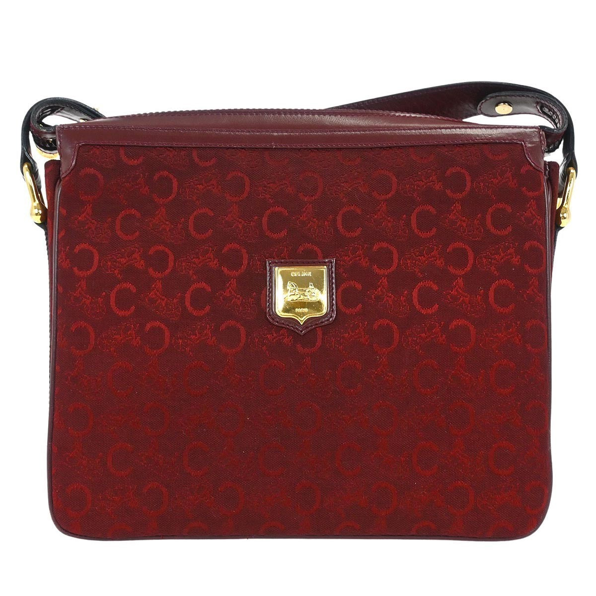 Celine Bordeaux C Macadam Shoulder Bag