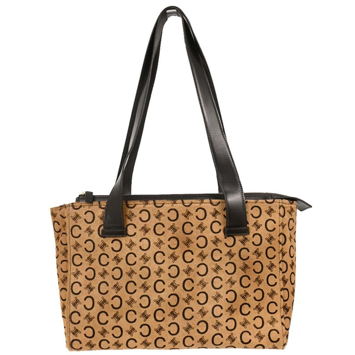 Celine Beige Brown C Macadam Tote Handbag