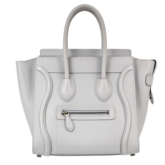 Celine Gray Luggage Micro Tote Handbag