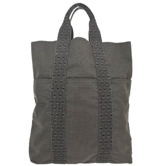Hermès Gray Canvas Herline Cabas Tote Bag