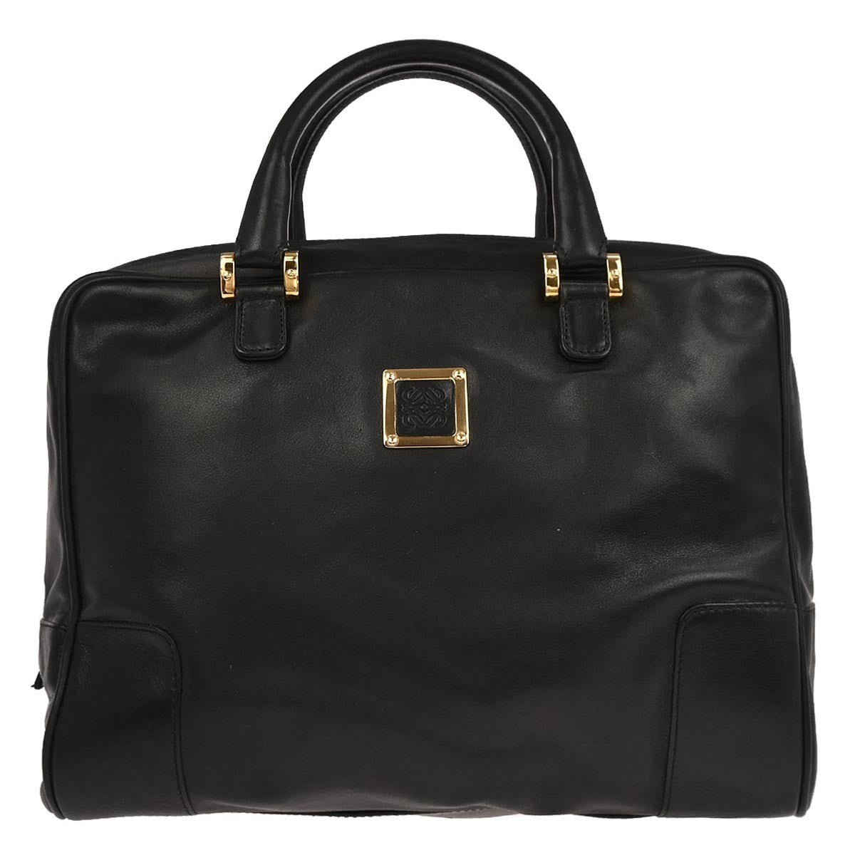 Loewe Black Leather Amazona 32 Handbag