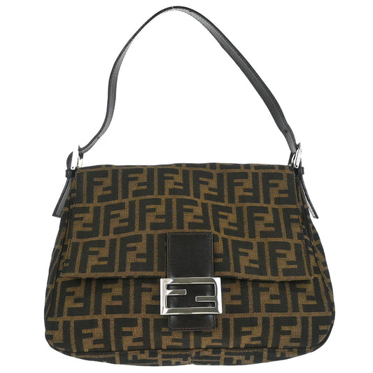 Fendi Brown Canvas Zucca Mamma Baguette - photo 1