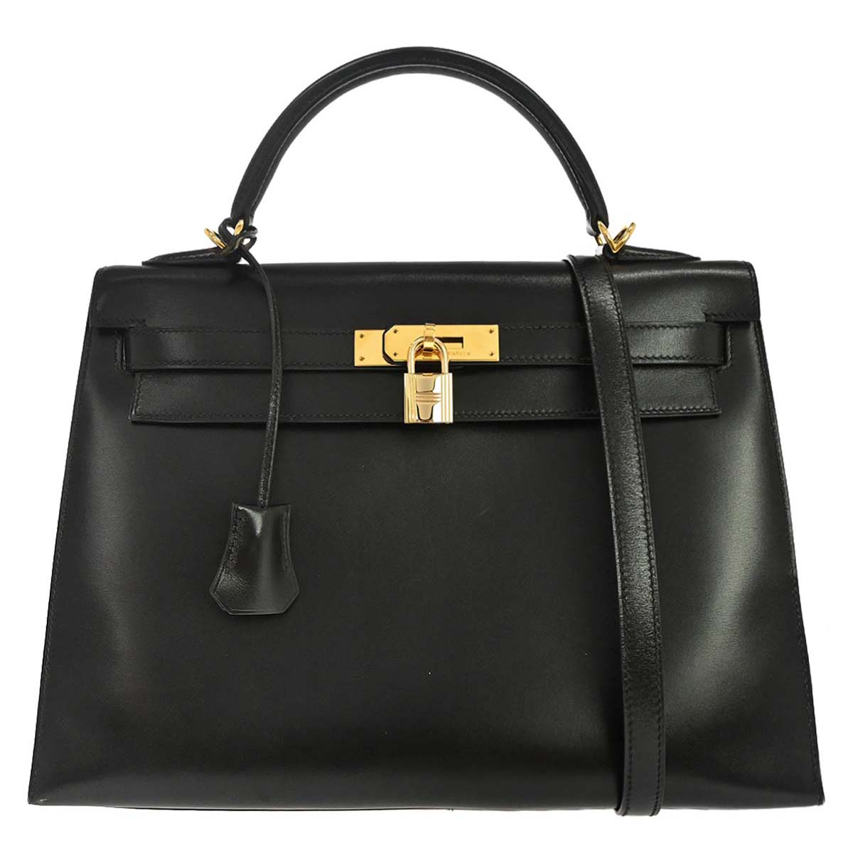 Hermes Black Box Calf Kelly 32 Sellier 2way - photo 1