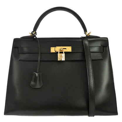 Hermes Black Box Calf Kelly 32 Sellier 2way - photo 1