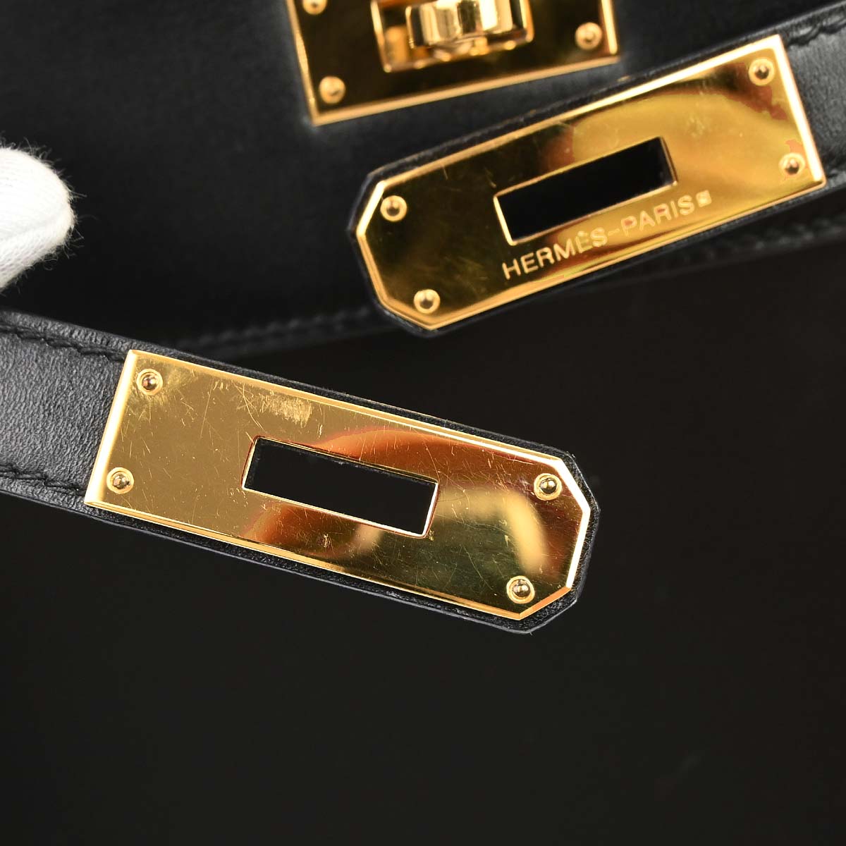 Hermes Black Box Calf Kelly 32 Sellier 2way - photo 8