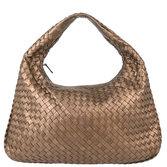 Bottega Veneta Bronze Lambskin Intrecciato Hobo - photo 1