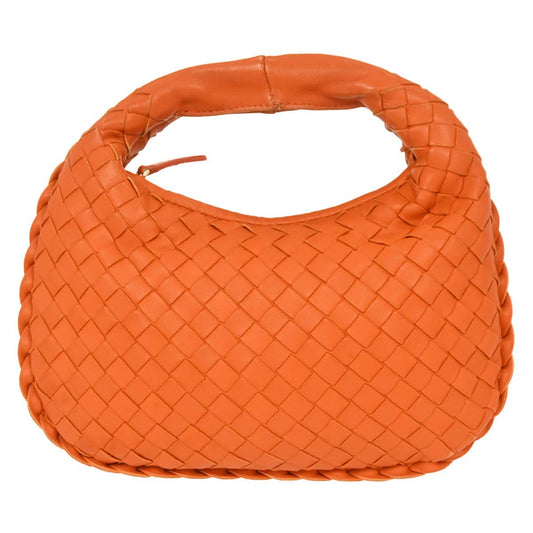 Bottega Veneta Orange Lambskin Intrecciato Hobo - photo 1