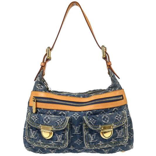 Louis Vuitton Blue Monogram Denim Baggy PM Shoulder - photo 1