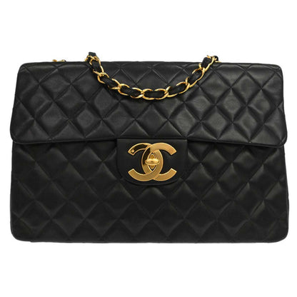 Chanel Black Lambskin Maxi Classic Flap Shoulder - photo 1