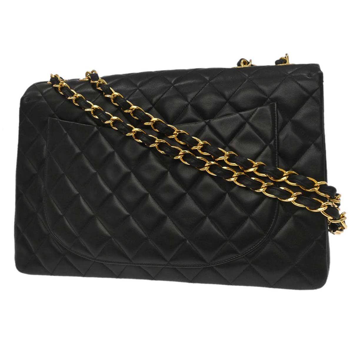 Chanel Black Lambskin Maxi Classic Flap Shoulder - photo 2