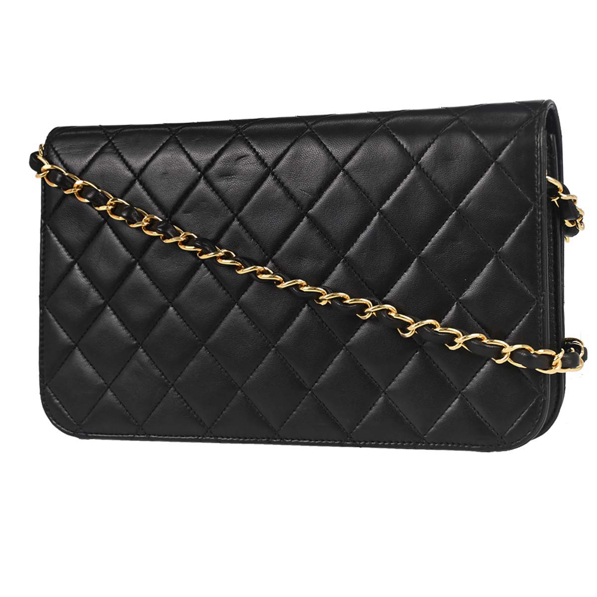 Chanel Black Lambskin Pushlock Small Full Flap Shoulder - photo 2