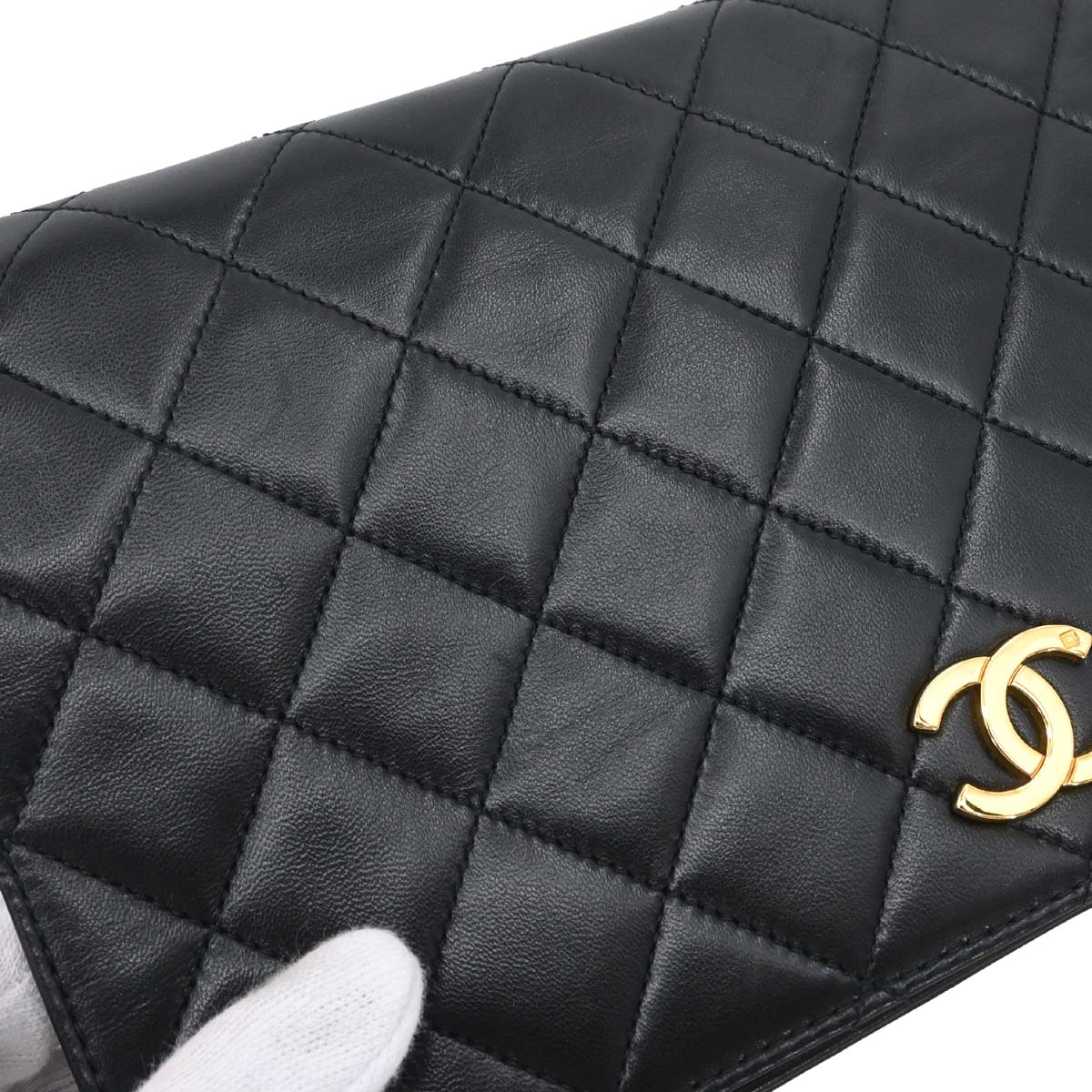 Chanel Black Lambskin Pushlock Small Full Flap Shoulder - photo 3