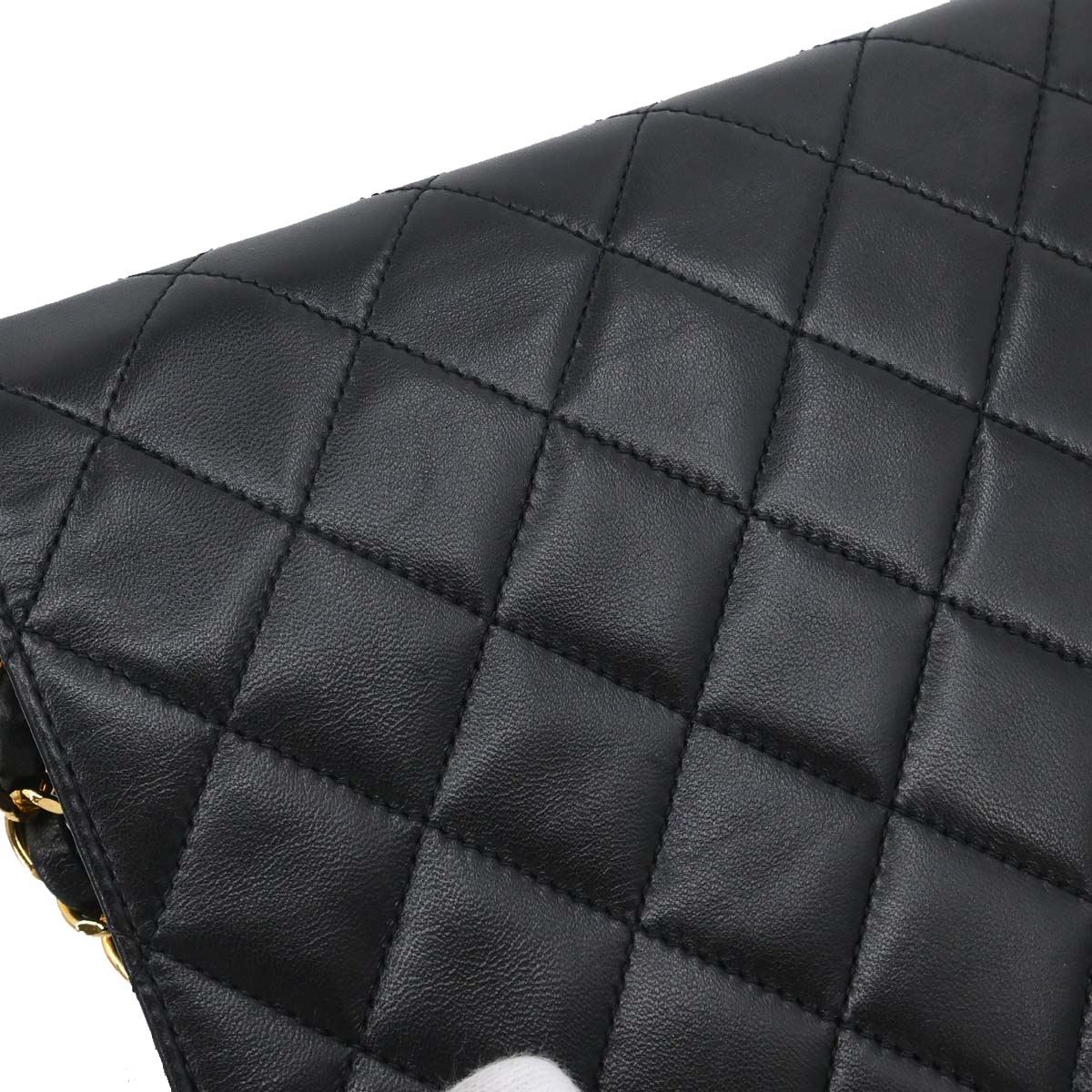 Chanel Black Lambskin Pushlock Small Full Flap Shoulder - photo 4