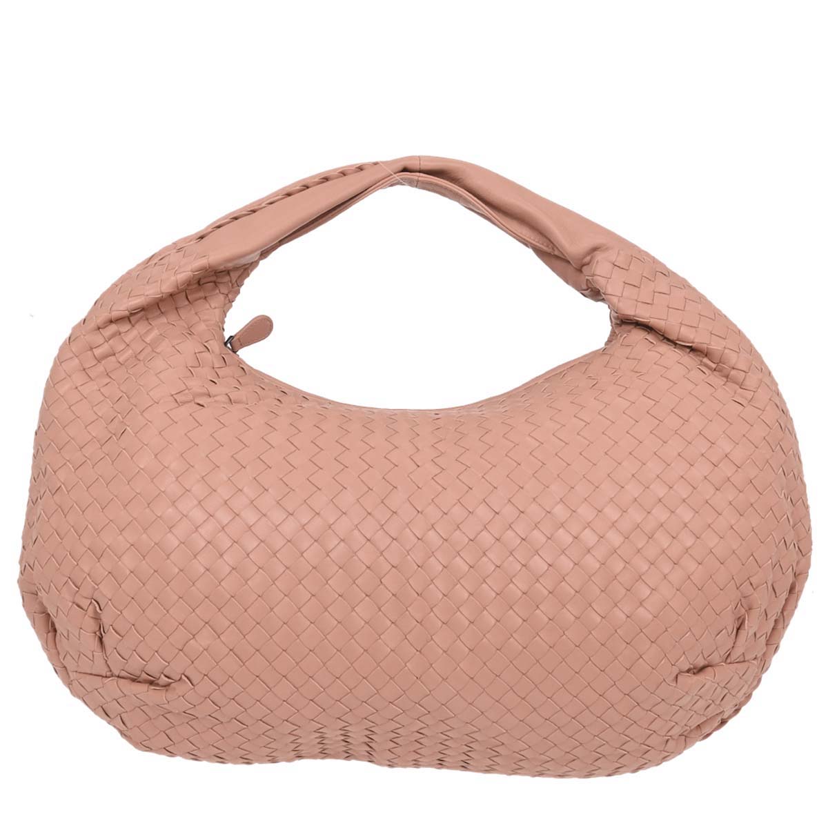 Bottega Veneta Pink Beige Lambskin Intrecciato Hobo - photo 1