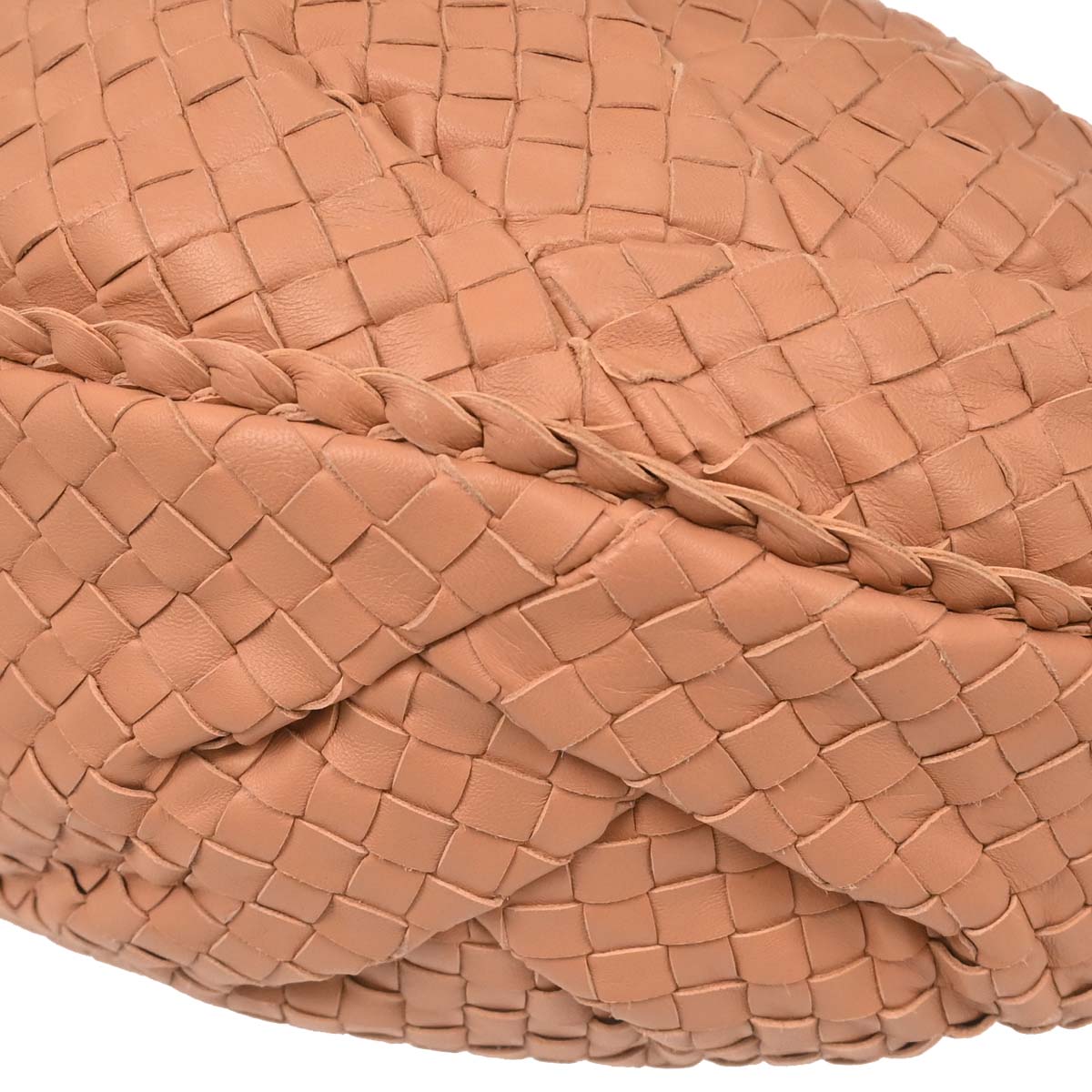 Bottega Veneta Pink Beige Lambskin Intrecciato Hobo - photo 8