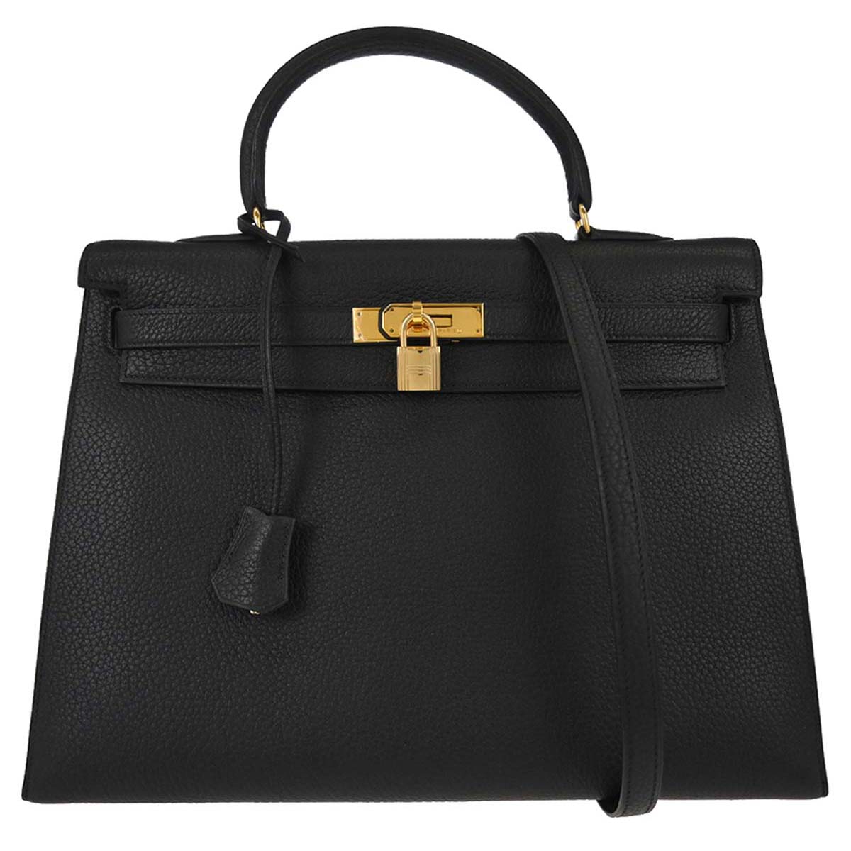 Hermes Black Ardennes Kelly 35 Sellier 2way - photo 1