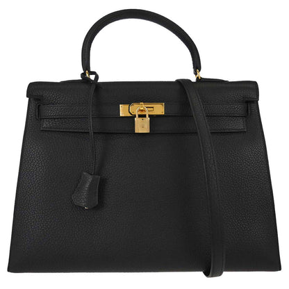 Hermes Black Ardennes Kelly 35 Sellier 2way - photo 1