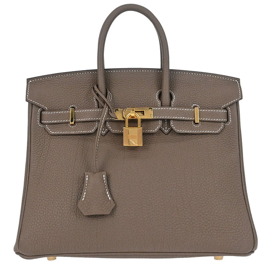 Hermes Etoupe Gray Togo Birkin 25 - photo 1