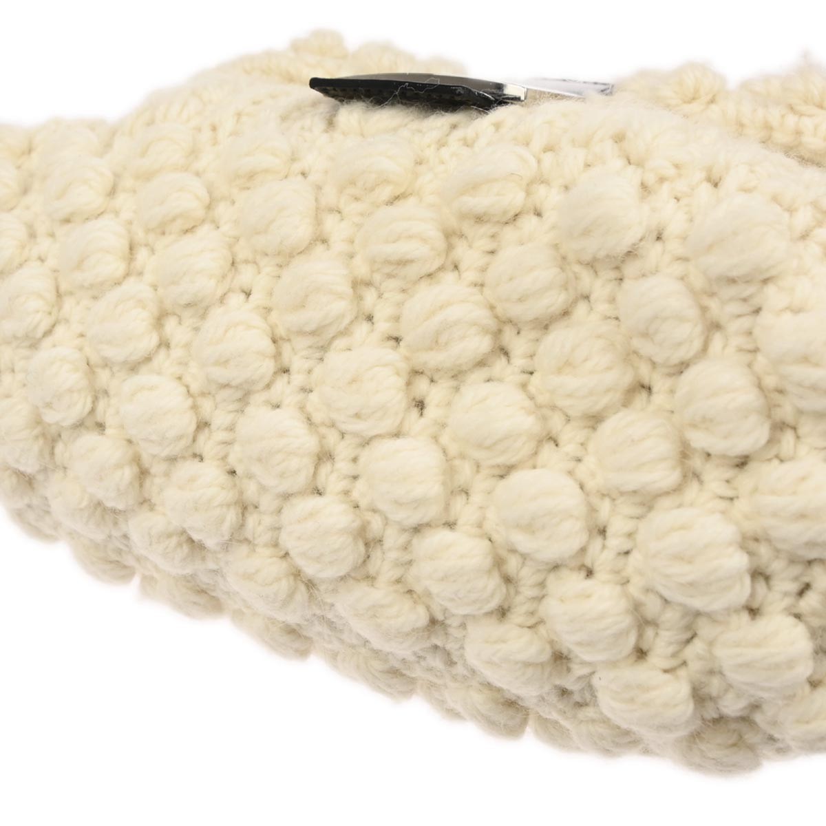 Fendi Mamma Baguette Vintage Handbag in White Wool