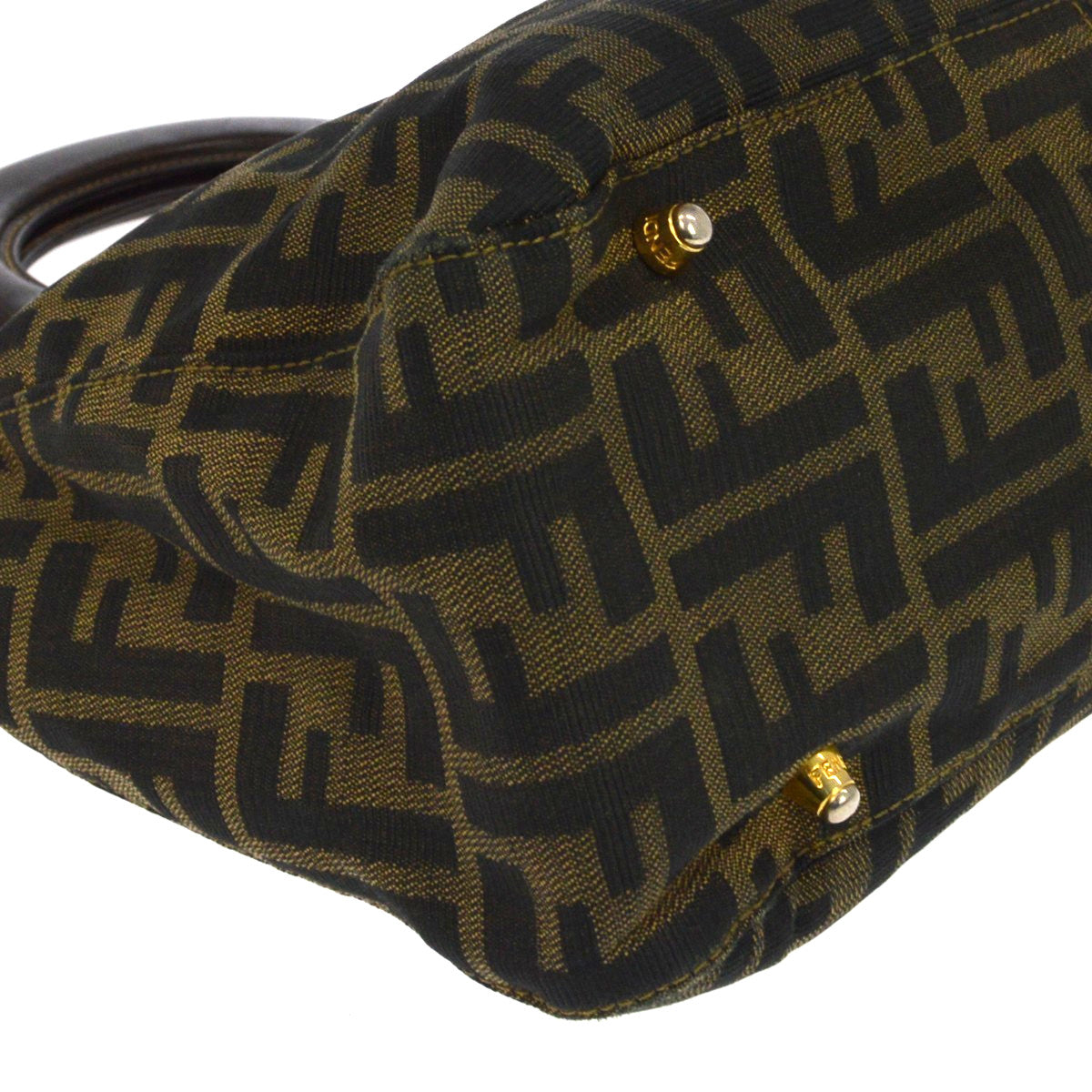 Fendi Zucca Tote Vintage Tote Bag in Brown Zucca Canvas