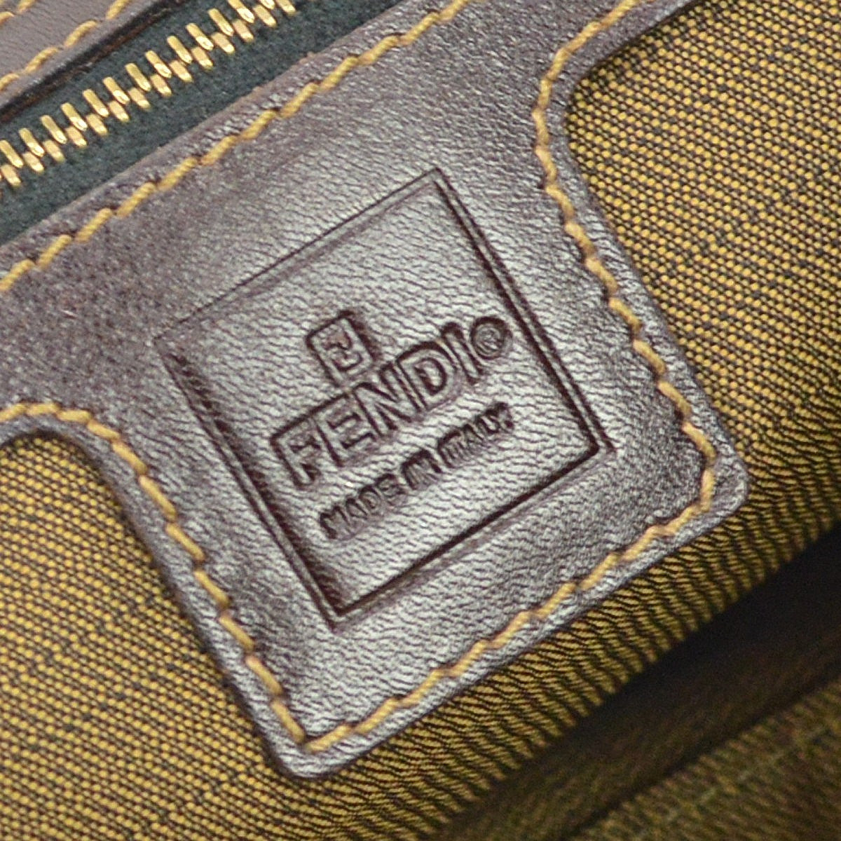 Fendi Zucca Tote Vintage Tote Bag in Brown Zucca Canvas