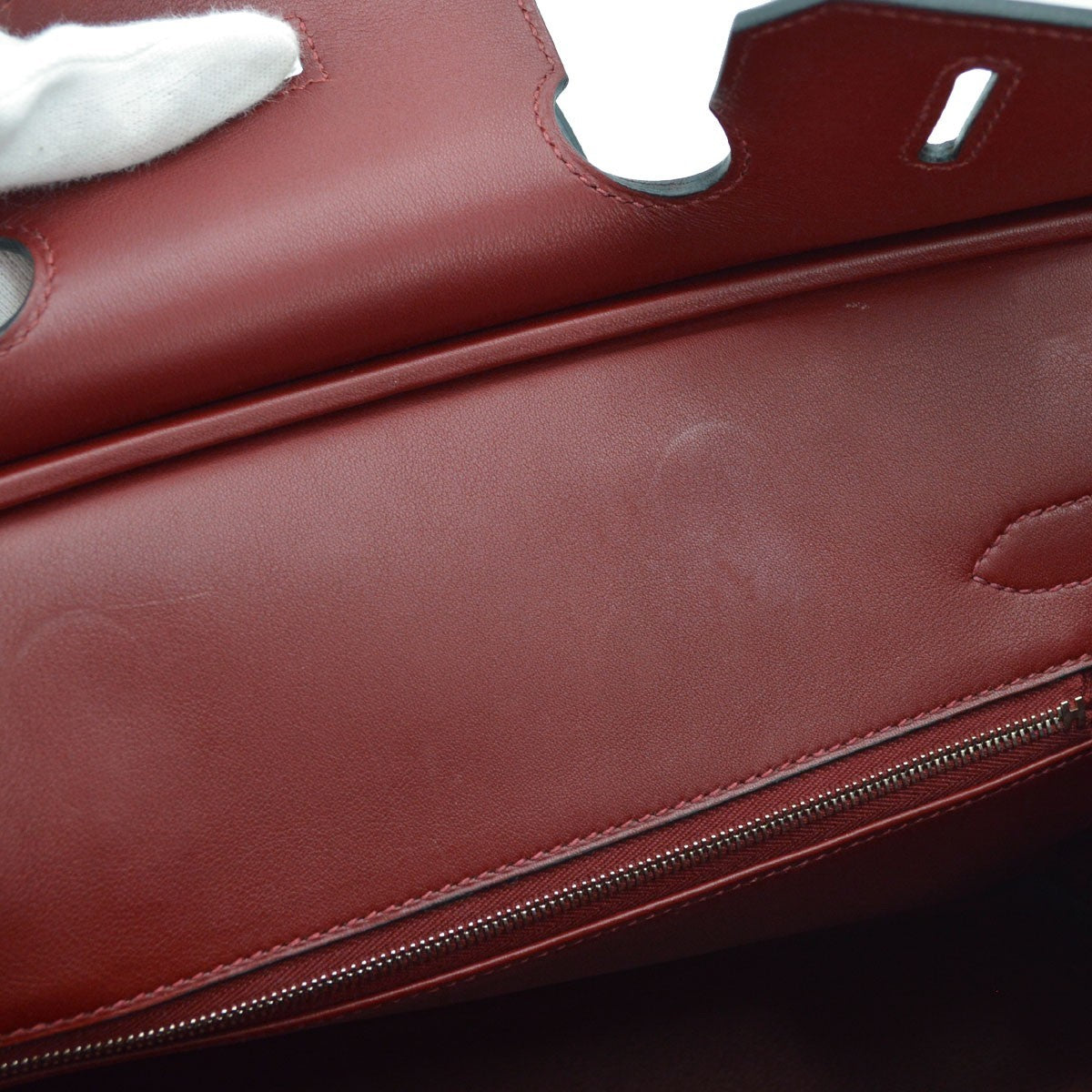 Hermès Hermes Rouge H Swift Birkin 30 Vintage Handbag in Rouge H Swift Leather