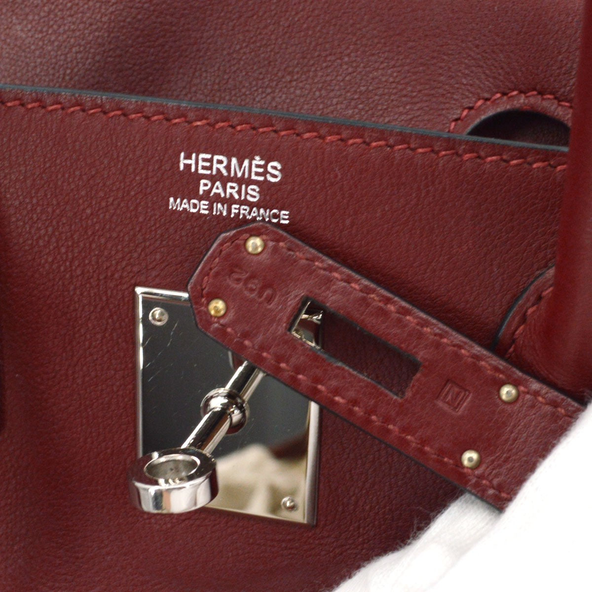 Hermès Hermes Rouge H Swift Birkin 30 Vintage Handbag in Rouge H Swift Leather