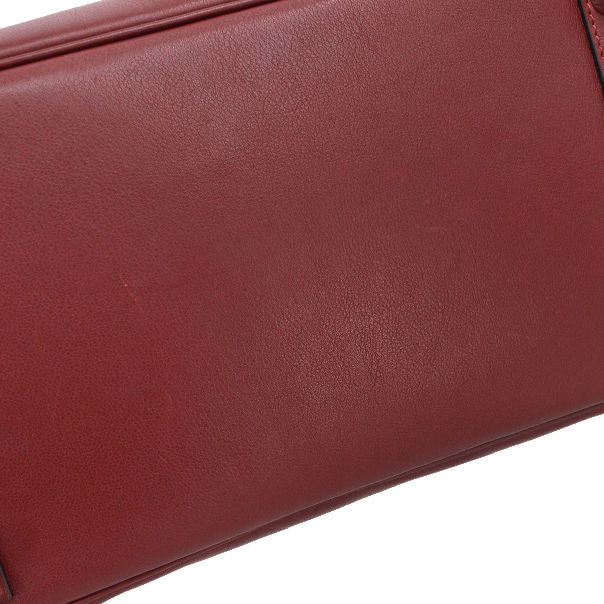 Hermès Hermes Rouge H Swift Birkin 30 Vintage Handbag in Rouge H Swift Leather